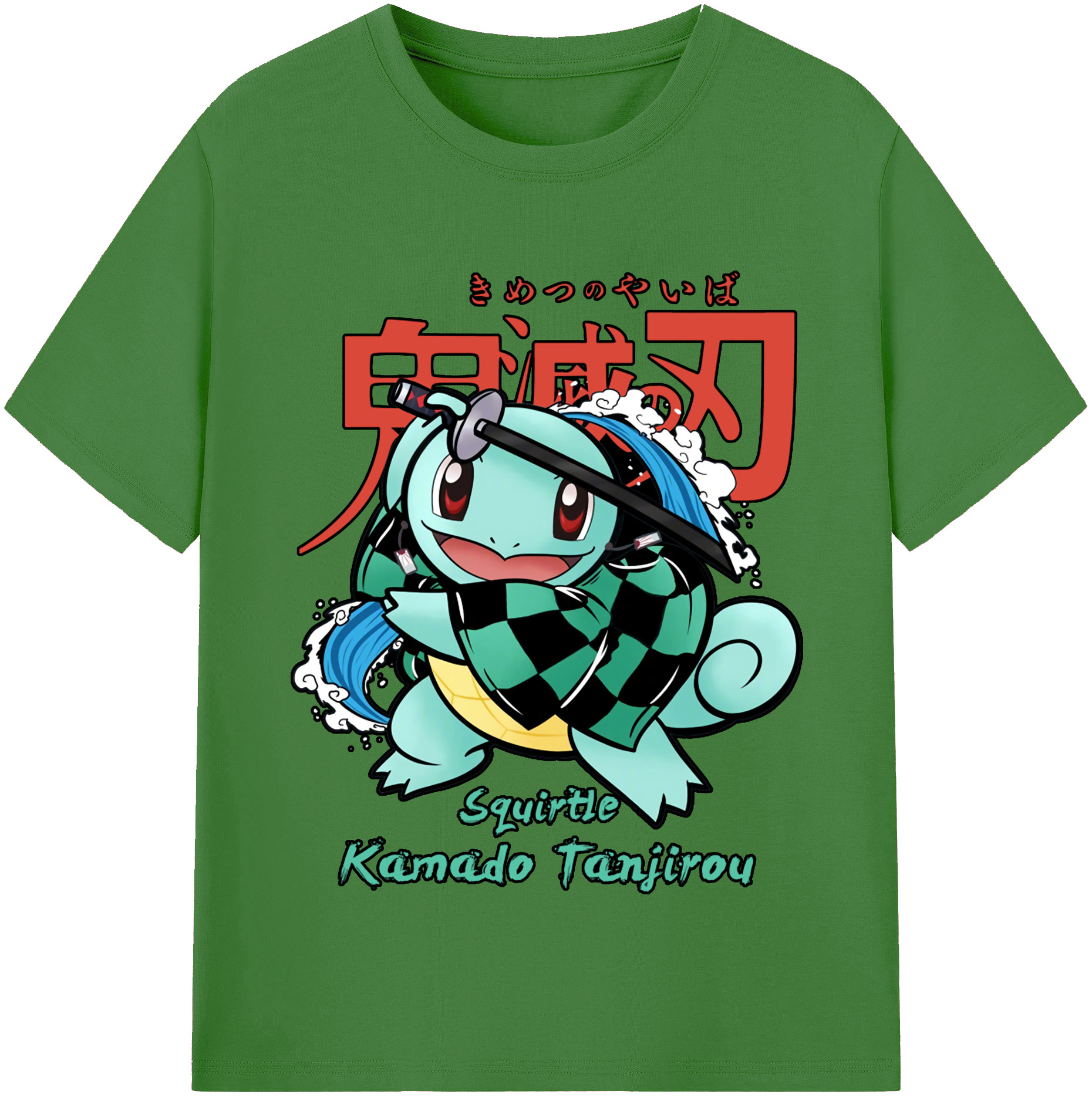 （画像用） 鬼滅の刃 竈門 炭治郎／かまど たんじろう Kamado Tanjirou レディースカジュアルプリントTシャツ（綿100％）